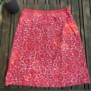 Boden Cotton Floral Summer Skirt | S 6R